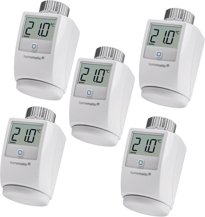 Produktbild HomeMatic 5er Set Smart Home Heizkörperthermostat