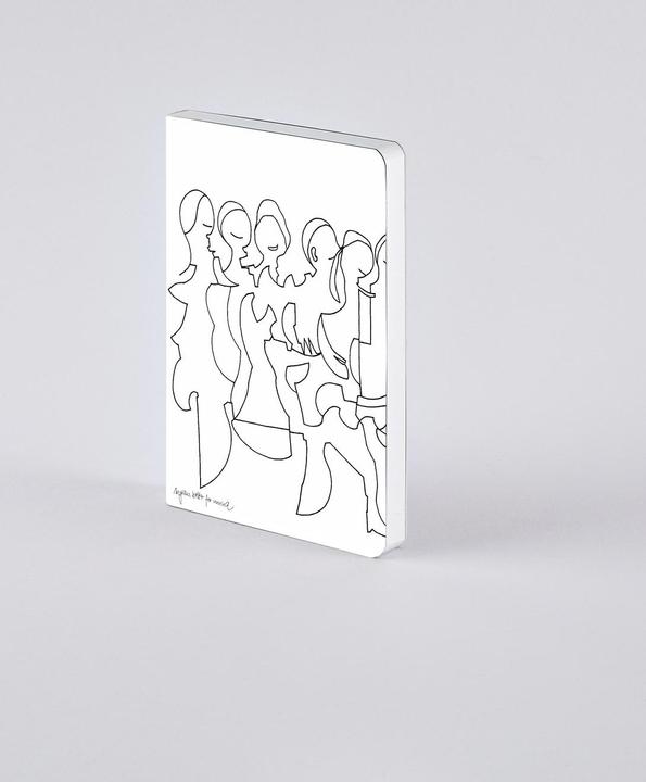 Actual product image Nuuna Notebook Graphic S Friends by Myriam B 15 x 10.8 cm, Dot (15 x 10.8 cm, Dotted, Soft cover)