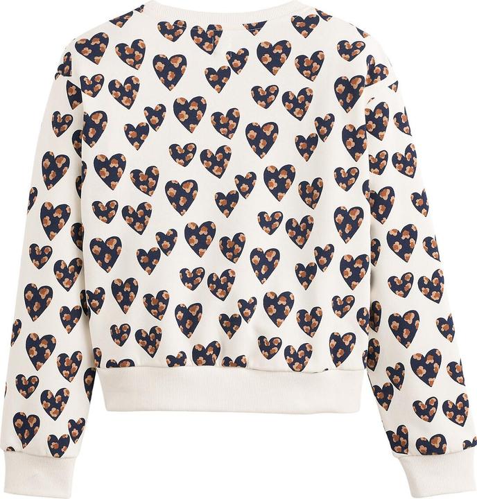 Actual product image La Redoute Collections Printed sweatshirt with hearts (164)