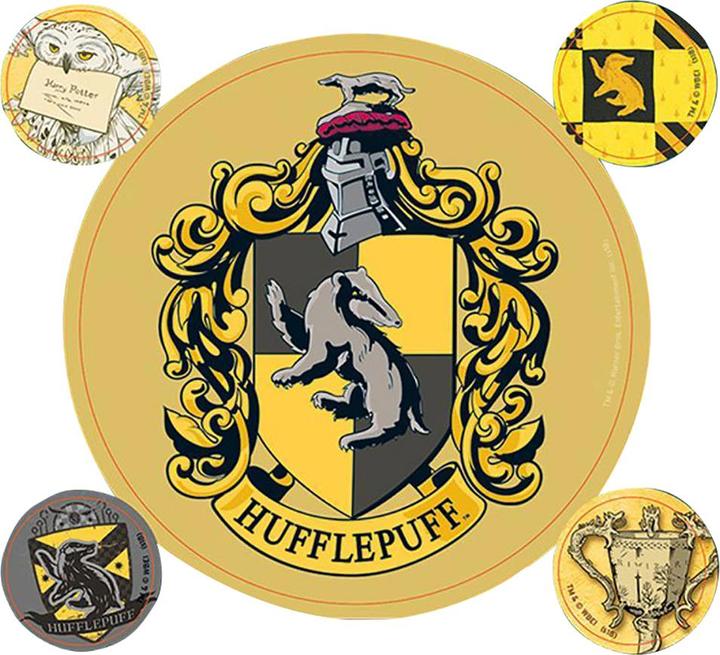 Actual product image Hufflepuff Stickers 5Pack Set Vinyl