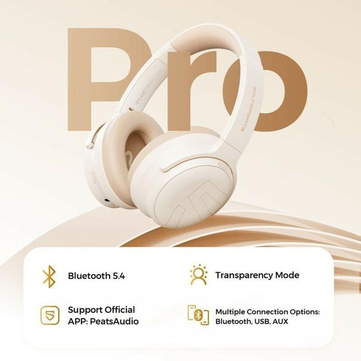Actual product image Soundpeats Space Pro overhead headset beige (Wireless)
