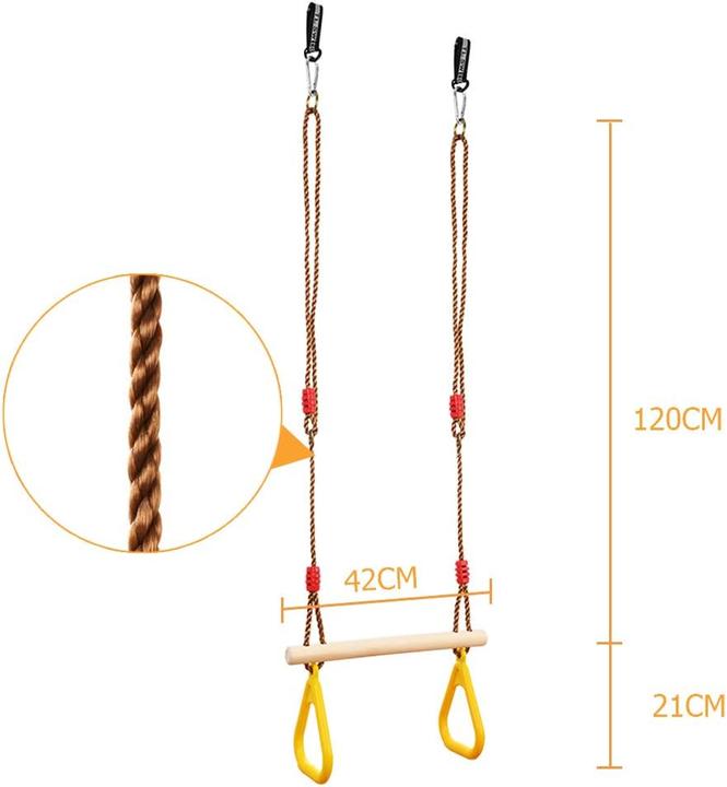 Actual product image Goldge Trapeze swing