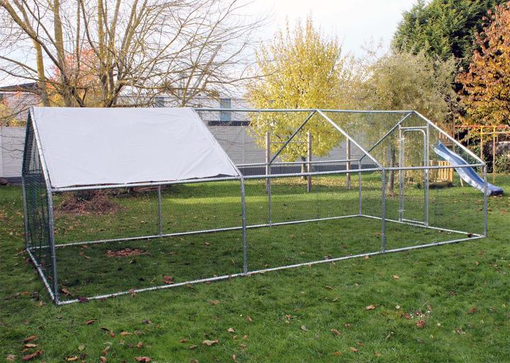 Actual product image Wiltec Free-range enclosure 4x3x2m outdoor enclosure aviary chicken coop small animal enclosure