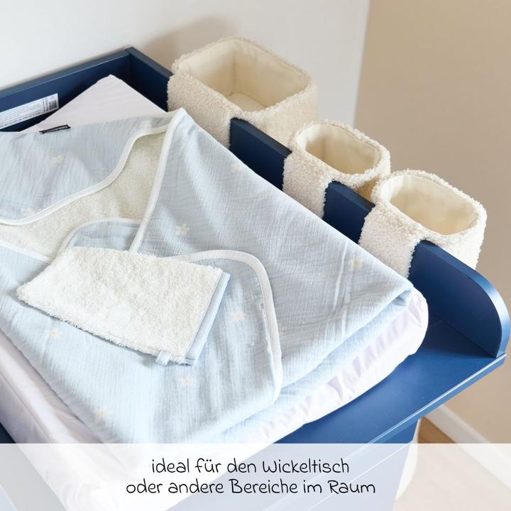 Actual product image Childhome Storage basket set of 3 with hooks for hanging