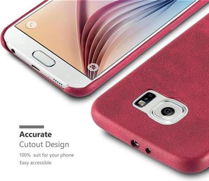 Image du produit Cadorabo Couverture rigide en similicuir avec structure (Samsung Galaxy S6)