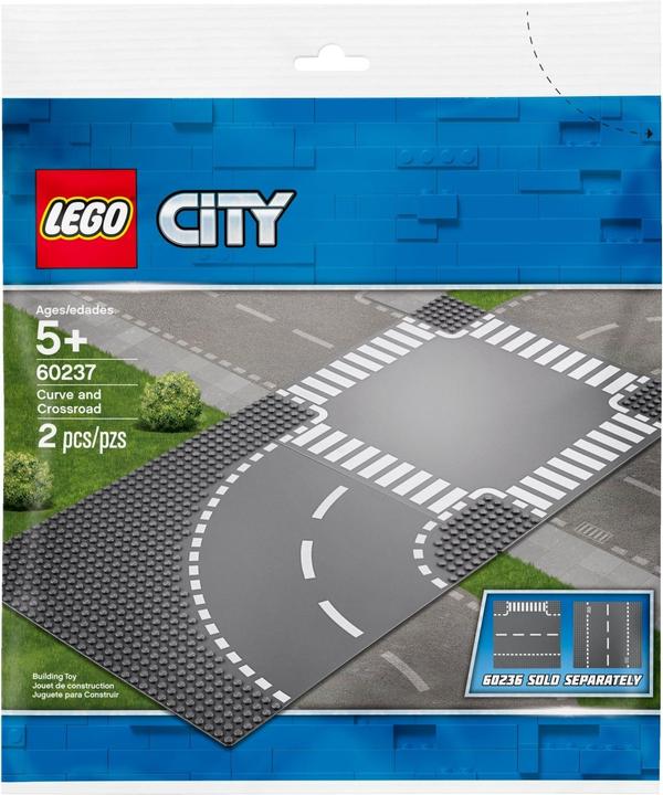Actual product image LEGO Curve and crossing (60237, LEGO City)