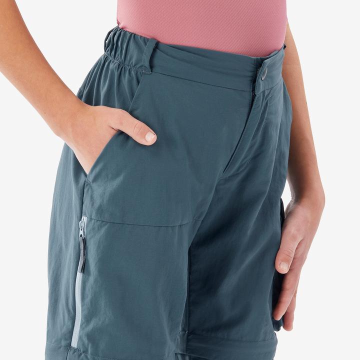 Actual product image Quechua Zip-Off-Hose Kinder Gr. 123–172 Wandern - MH500 blau