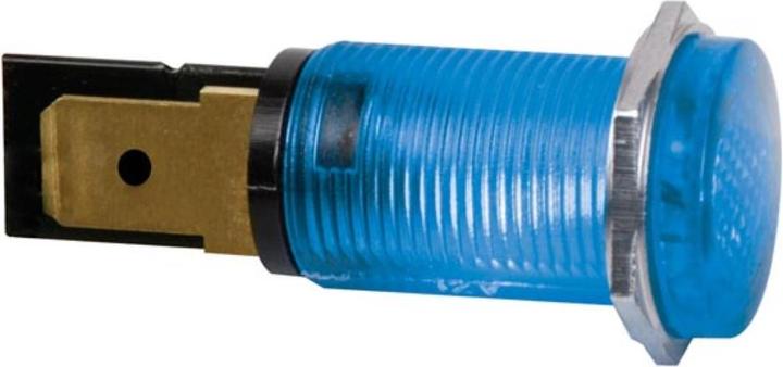 Velleman KONTROLL-LAMPE - RUND - BLAU - 12 V - 14 mm