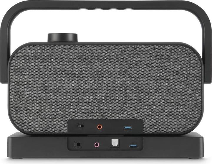 Immagine prodotto Hama Lautsprecher für Fernseher, 2,4-GHz-Station + Bluetooth®, tragbar, stereo (18 h, Porta USB)