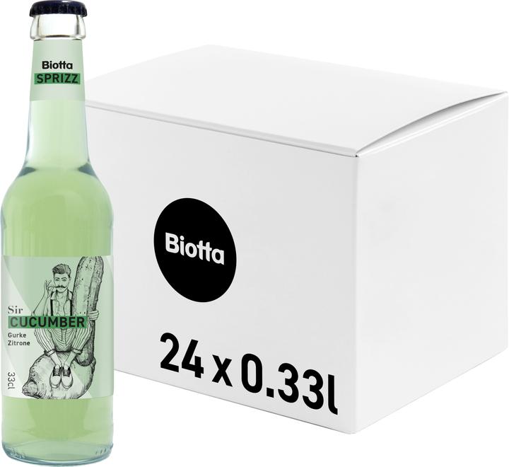 Produktbild Biotta Sprizz Gurke-Zitrone Sir Cucumber (24 x 33 cl)