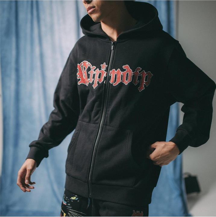 Immagine prodotto RipnDip Felpa con cappuccio con zip fine (L)