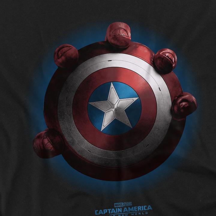 Actual product image Captain America Mens Red Hulk Shield T-Shirt (4XL)