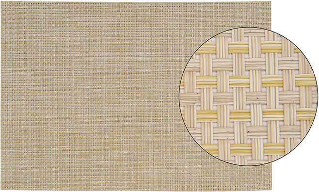 G. Wurm Platzset aus Kunststoff, beige grob, (B/H) 45x30 cm. (1 Stk., 45 x 30 cm)