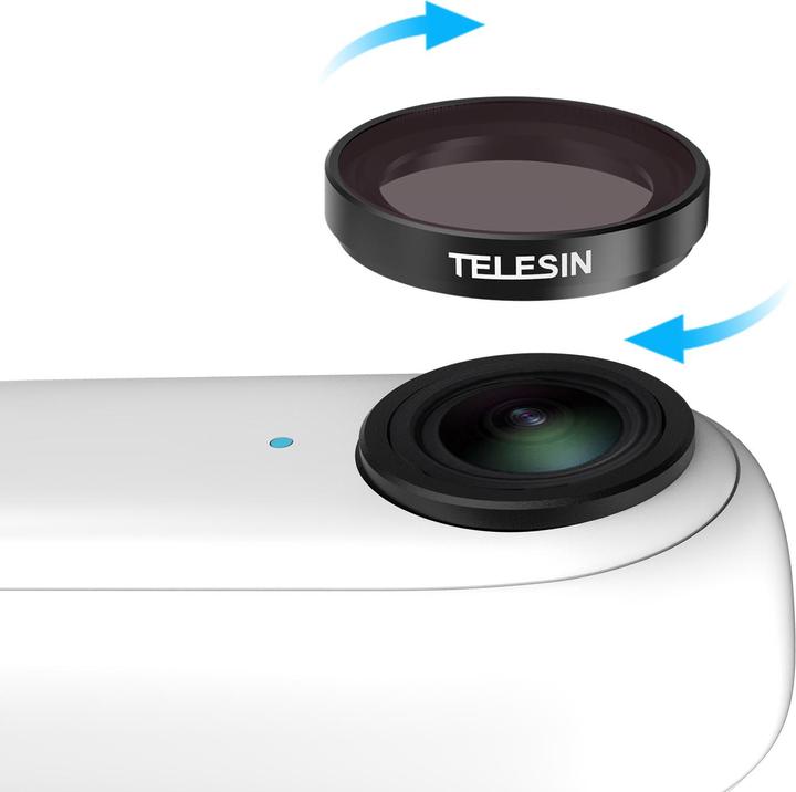 Actual product image Telesin Lens filter Set CPL/ND8/ND16/ND32 for Insta360 GO3