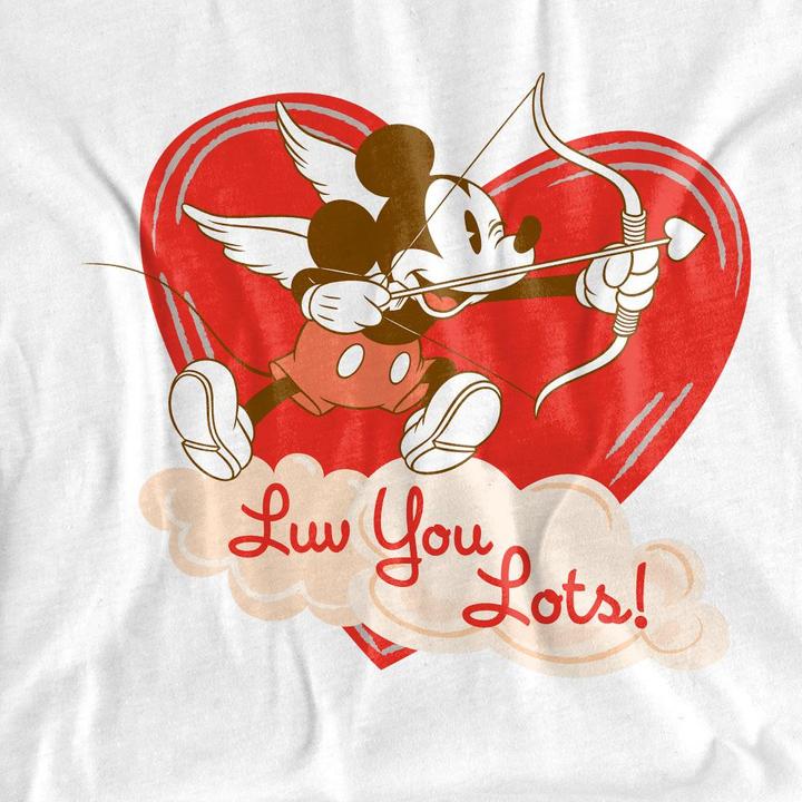 Produktbild Mickey Mouse Luv You Lots! TShirt Valentinstag (XL)