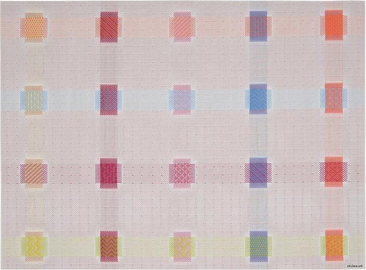Actual product image Chilewich 48 cm x 36 cm placemat sampler red