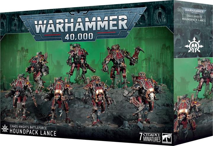 Image du produit Games Workshop Warhammer 40k - Chaos Knights Battleforce Lance de Meute Ecumante (Matières plastiques)