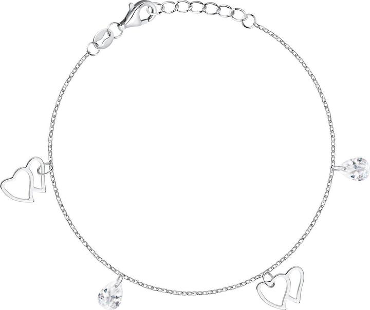 La Petite Story - Silver women's bracelet with pendants Silver LPS05AWV57 (19 cm, Silber 925)