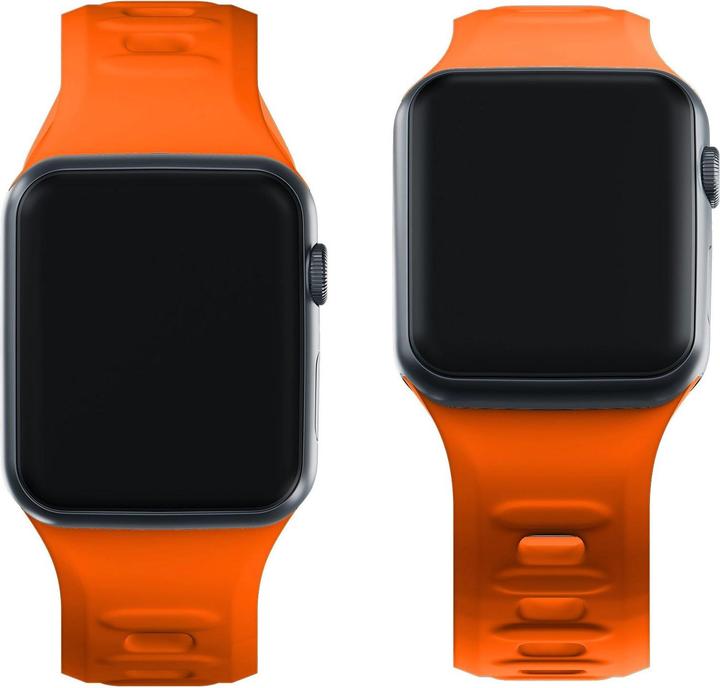 Produktbild 3MK Silicone Watch Strap pomarańczowy/ orange dla Apple Watch 42/44/45/49mm (Silikon, Edelstahl)