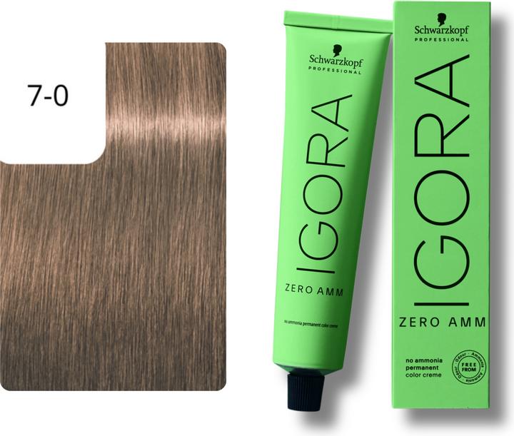 Produktbild Schwarzkopf Igora Zero AMM - 7-0 Mittelblond (7-0 Mittelblond)