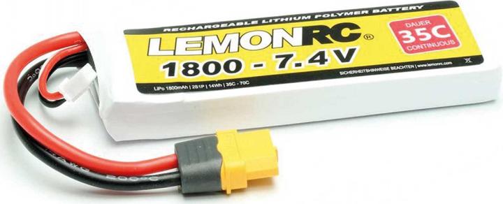 Immagine prodotto Pichler Batteria Lipo LEMONRC XT 1800 - 7,4V (35C) (7.40 V, 1800 mAh)
