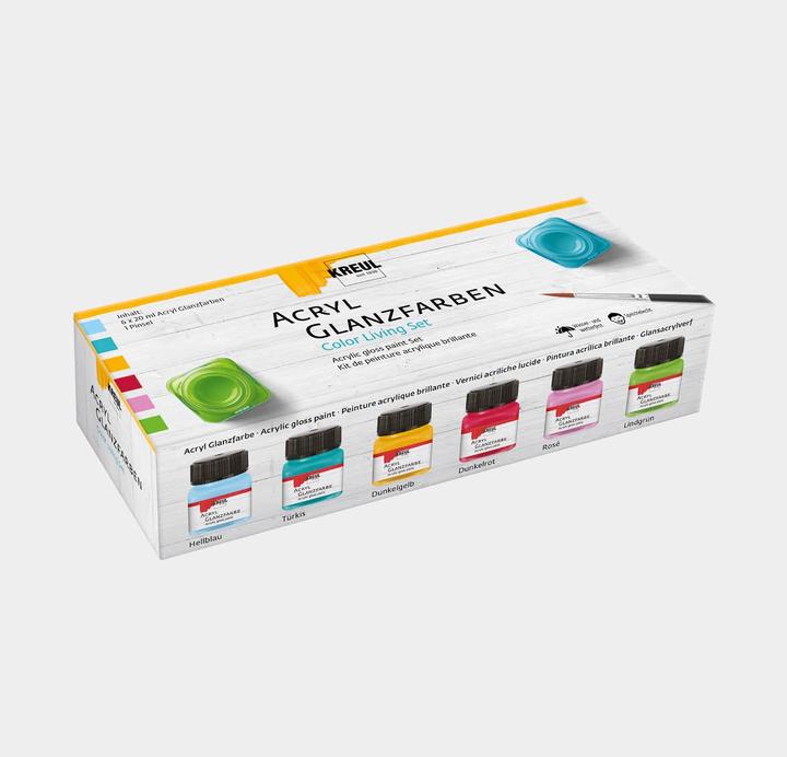 Produktbild Kreul Acryl-Glanzfarbe, Color Living-Set 6 x 20 ml (Multi, 20 ml)