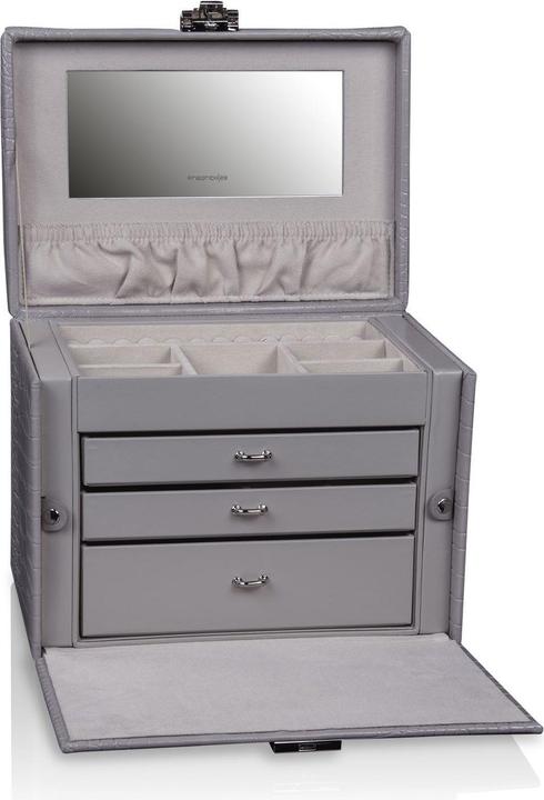 Produktbild Friedrich Modern gray jewelry box with crocodile pattern Caiman 20136-9