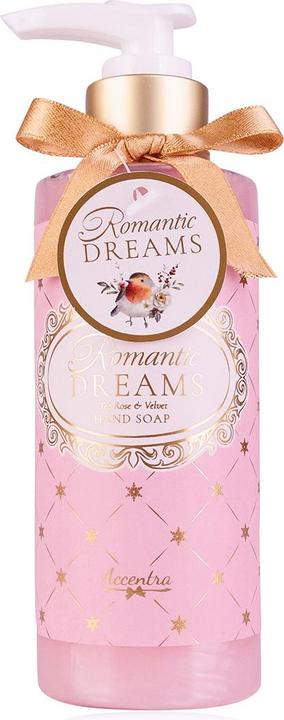 Accentra Seifenspender mit Handseife ROMANTIC DREAMS, Duft: Tea Rose & Velvet (Flüssigseife, 200 ml)
