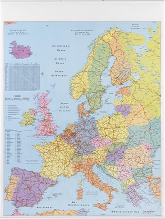 Franken Kartentafel Europa laminiert