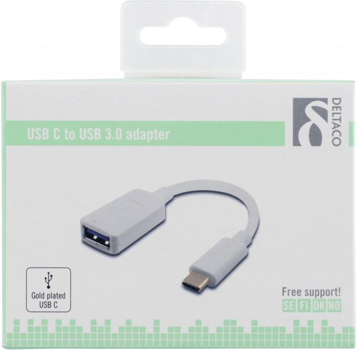 Produktbild Deltaco USBC-1205 - USB-C adapter - US (0.15 m, USB 3.1)
