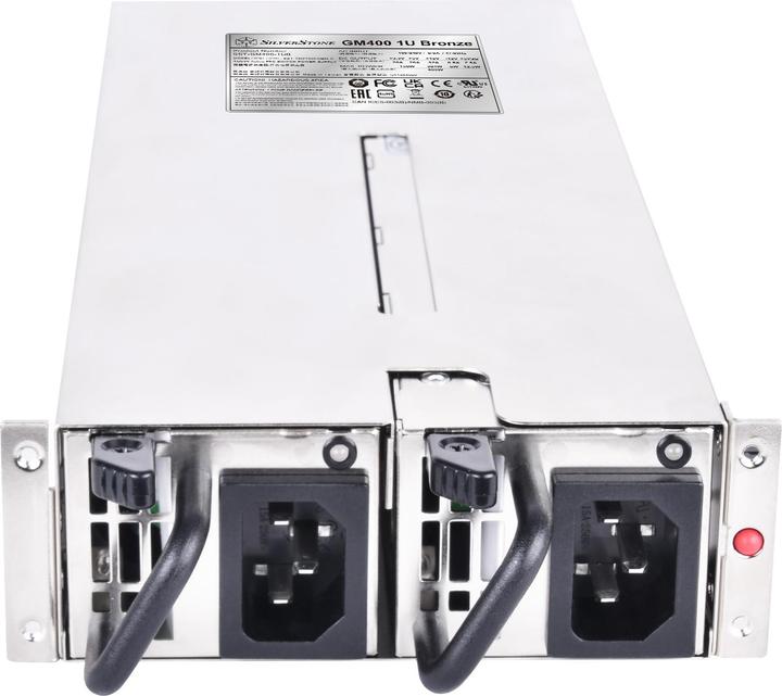 Actual product image Silverstone SST-GM400-1UB - Gemini Series, 2 x 400W CYBENETICS Bronze, 1 U, redundant Power Supply (800 W)