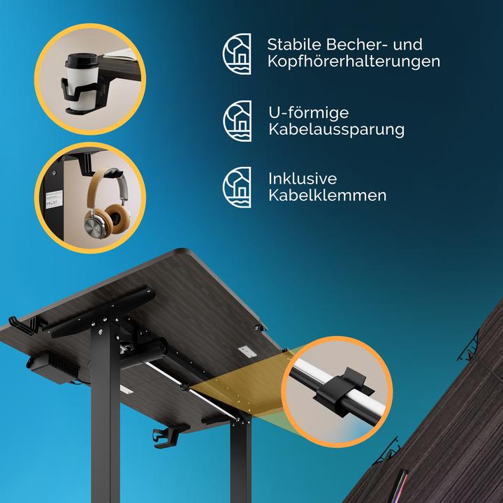 Image du produit Casaria Bureau (110 x 60 x 118 cm)