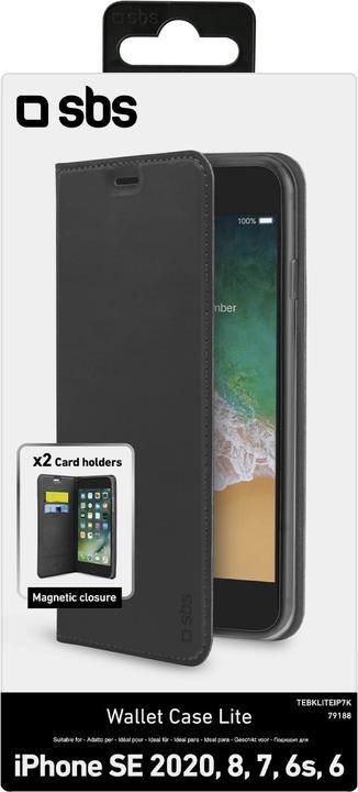 Image du produit SBS Étui de bibliothèque Lite pour iPhone SE 2020/8/7/6s/6 (Apple iPhone 6, Apple iPhone 8, Apple iPhone 7, Apple iPhone 6s, Apple iPhone SE (2ème génération))