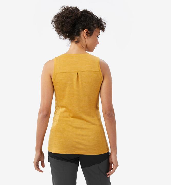 Actual product image Forclaz Merino-Tanktop Damen - Merino Fresh gelb (M)
