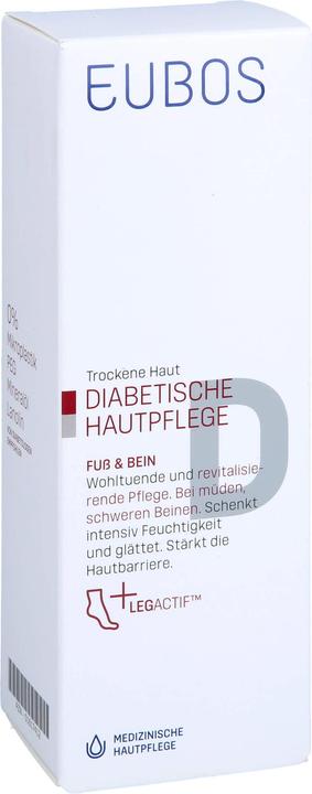 Immagine prodotto Eubos Crema per la cura della pelle dei piedi e delle gambe dei diabetici, 100 ml (Pediluvio, 100 ml)