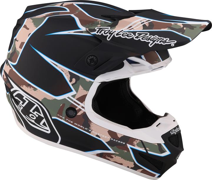 Actual product image Troy Lee Designs SE4 Polyacrylite MIPS helmet, Matrix Camo, black, L | 58-59cm (58 - 59 cm)