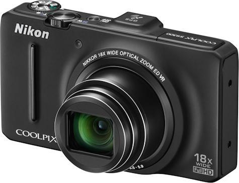 Nikon Coolpix S9300, 16MP, 18x Zoom, FullHD, Schwarz (16 Mpx, 1/2,3'')