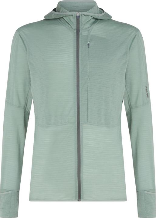 Icebreaker Merino 200 Realfleece™ Descender LS Zip Hoodie Fleecejacke Moss / Galaxy Herren (M)