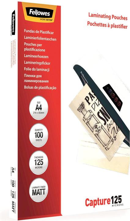 Actual product image Fellowes Enhance 80 (A4, 100 Piece, 125 µm)