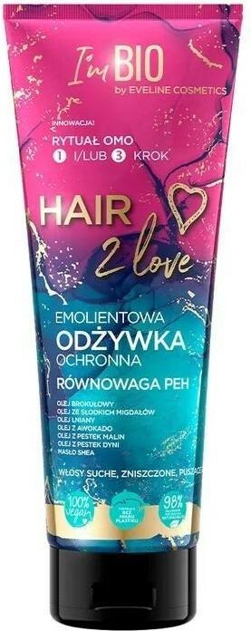 Eveline Hair 2 Love Emollient Hair Conditioner Protective 250ml (250 ml)