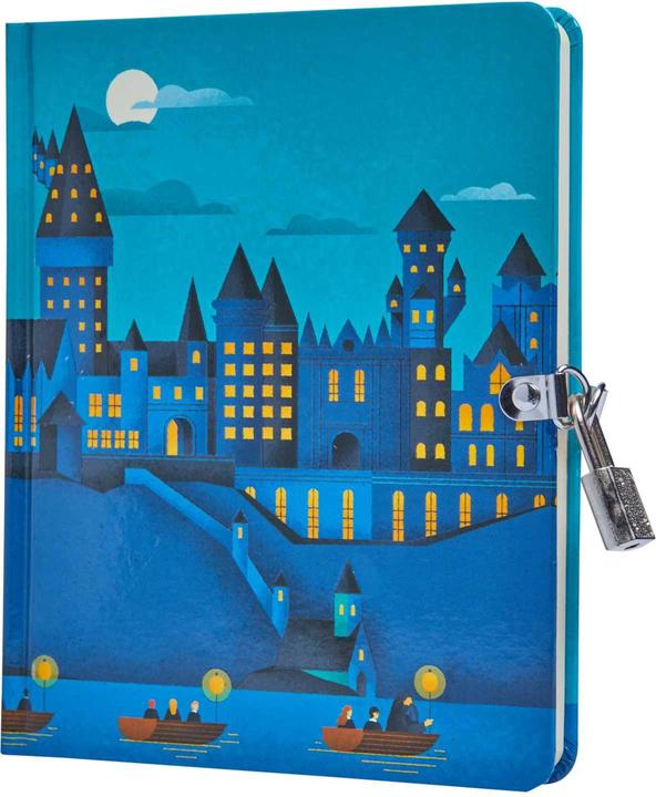 Actual product image Harry Potter: Hogwarts Castle Glow-in-the-Dark Lock & Key Diary (Hardcover)