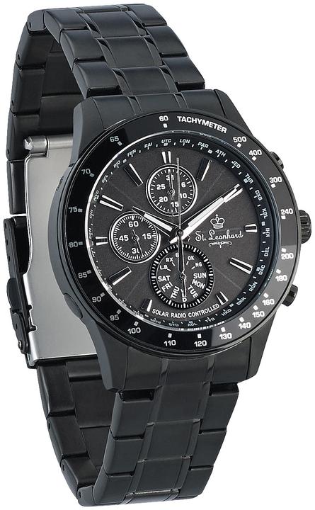 Produktbild St. Leonhard Herren-Funk-Armbanduhr, Solarbetrieb