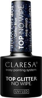 Immagine prodotto Claresa Top No Wipe Glitter Blu per smalto UV 5ml (5 ml)