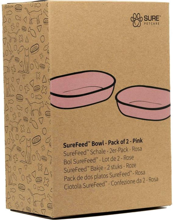 SureFeed Accessoires Coque de rechange simple, 2 pièces, rose