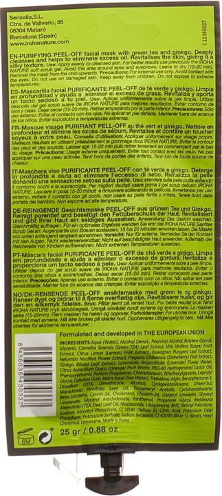 Produktbild Iroha Nature Green Tea Peel Off Mask (25 ml)