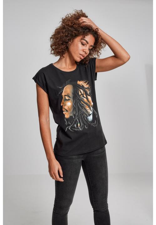 Actual product image Merchcode Ladies Bob Marley Lion Face Tee (XL)