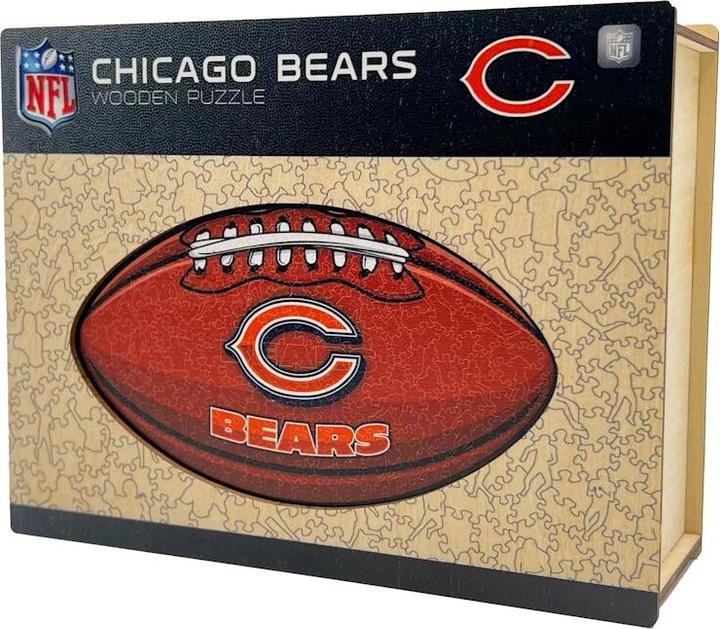 Produktbild Iconic NFL - Chicago Bears – Football mit Logo - Holz Puzzle Grösse L (500 Teile) (500 Teile)