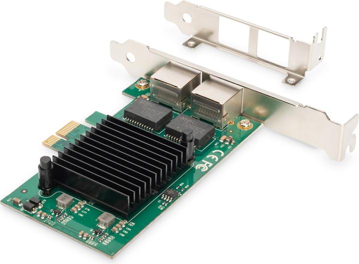 Immagine prodotto Digitus Scheda Gigabit Ethernet PCI Express, 2 porte (PCI-E x1)
