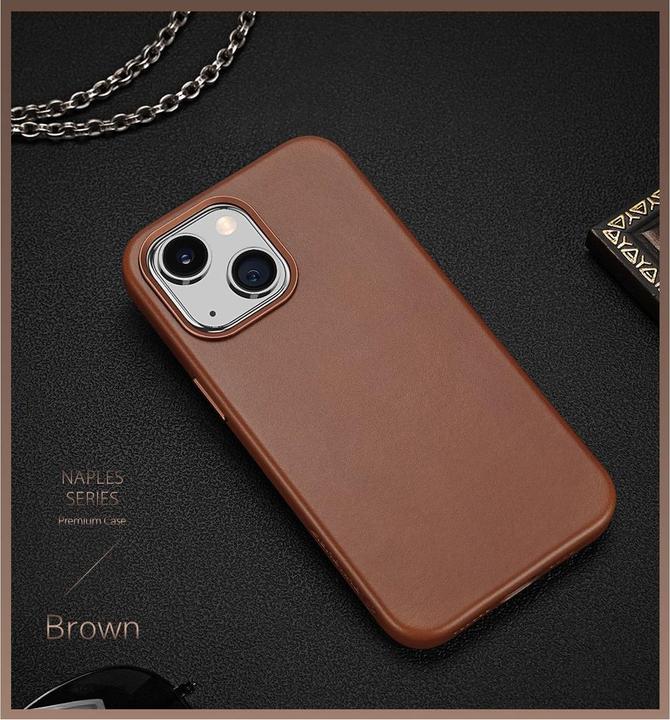 Actual product image Dux Ducis Naples Series Genuine Leather Case (Apple iPhone 14 Plus)