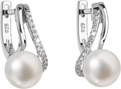 Evolution Group Silver earrings with genuine pearls Pavon 21024.1